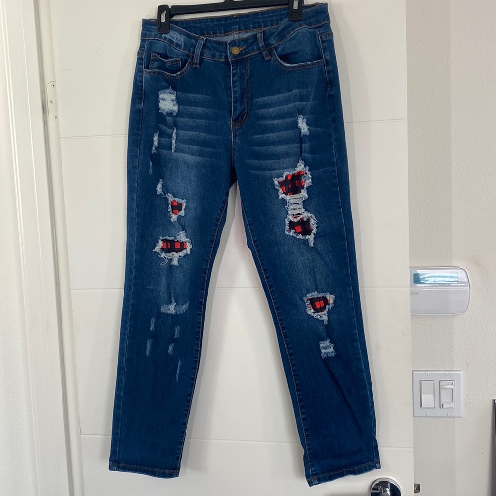 Distressed Jeans - Large Stretch